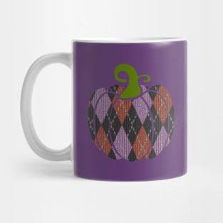 Argyle Pumpkin Mug